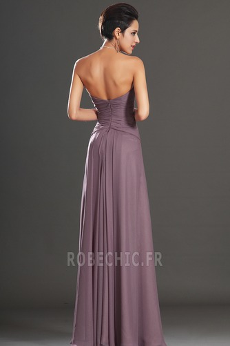 Robe de Bal Bustier Longueur au sol Chiffon Ouverture Frontale - Page 6