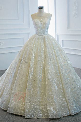 Robe de mariée Printemps A-ligne Manquant Chapelle Lacet Classique - Page 1