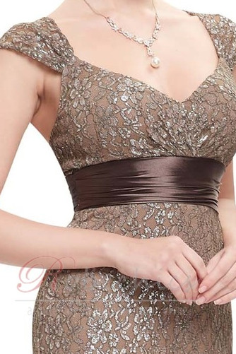 Robe de Soirée Glissière Couvert de Dentelle Naturel taille Empire - Page 2