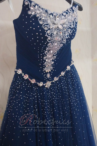 Robe de Bal Perlé Fourreau Avec Bijoux Longueur Cheville Décolleté Dans le Dos - Page 4