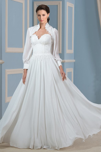 Robe de mariée Elégant Avec la veste Balançoire Col en Cœur Plage - Page 1