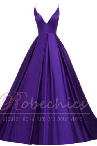 Robe de Bal a ligne Sans Manches Traîne Courte Décolleté Dans le Dos - Page 10