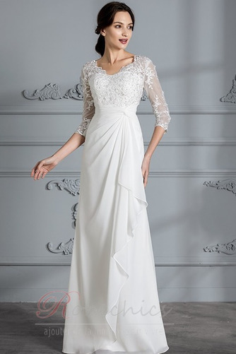 Robe de mariée 3/4 Manche Luxueux Longue Manche de T-shirt A-ligne - Page 3