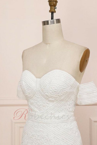 Robe de mariée Manche Courte Épaule Dégagée Zip Manche de T-shirt - Page 6