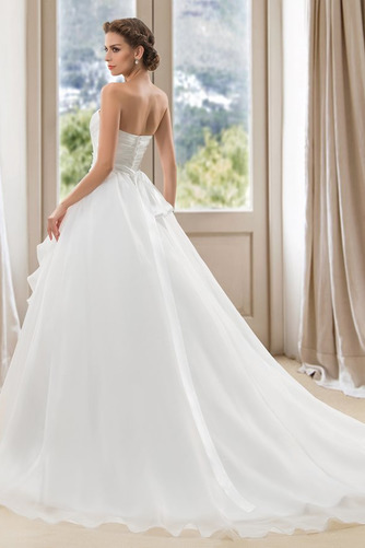 Robe de mariée Asymétrique Salle Col en Cœur Satin Décolleté Dans le Dos - Page 2