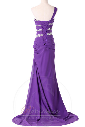 Robe de Soirée Décolleté Dans le Dos Mousseline de soie Médium - Page 4