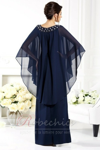 Robe Mère de Mariée Haute Couvert Sans Manches Perlé Triangle Inversé - Page 2