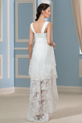 Robe de mariée Asymétrique Sans Manches Elégant Couvert de Dentelle - Page 3