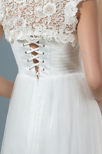 Robe de mariée Avec la veste Traîne Courte Décolleté Dans le Dos - Page 4