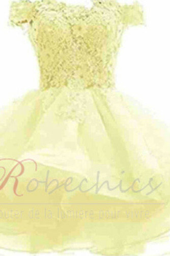 Robe de mariée Zip Bouton Épaule Dégagée Été De plein air Courte - Page 8