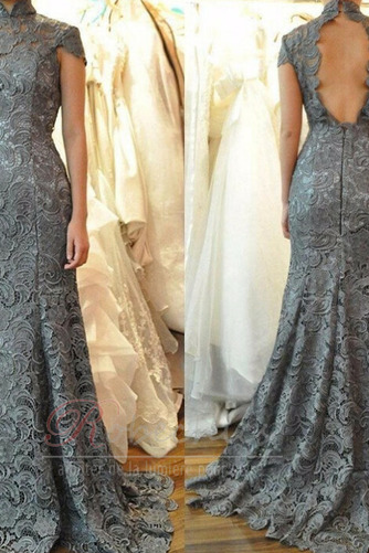 Robe Mère de Mariée Naturel taille Trou De Serrure Médium Tissu Dentelle - Page 2