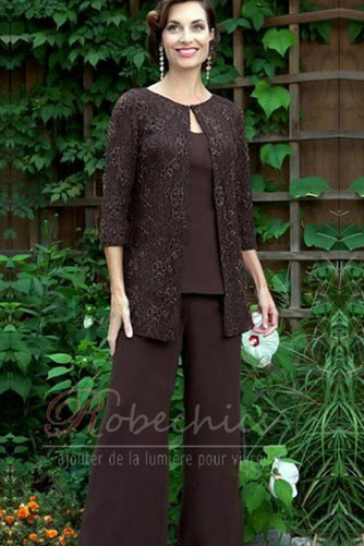 Robe de mère pantalon de costume noble Col rond Avec la veste - Page 1