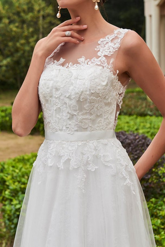 Robe de mariée Dos nu Longueur au sol A-ligne Chic Ample & Ornée - Page 4