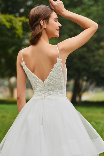 Robe de mariée Naturel taille Manquant Bretelles Spaghetti Longue - Page 6