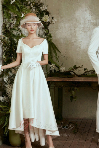 Robe de mariée Asymétrique Manche de T-shirt Rivage Manche Courte - Page 3