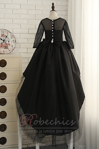 Robe Cortège Fille Tulle Epurée Col ras du Cou Nœud à Boucles - Page 2
