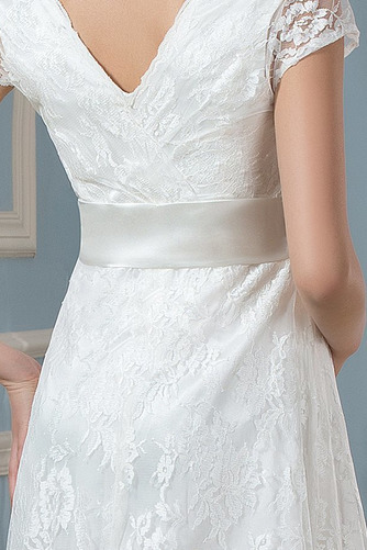 Robe de mariée Grandes Tailles Orné de Nœud à Boucle Fermeture éclair - Page 5