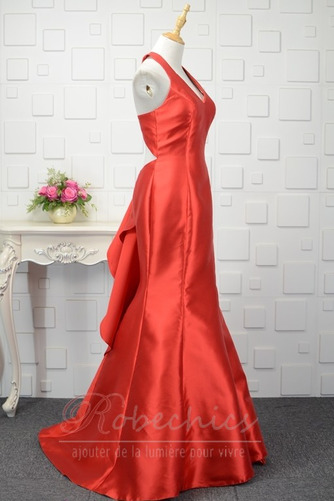 Robe de Soirée Sans Manches Taille chute Sommaire Ruchés Plongeants - Page 2