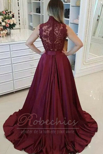 Robe de Bal A-ligne Couvert de Dentelle Sans Manches Poire noble - Page 2