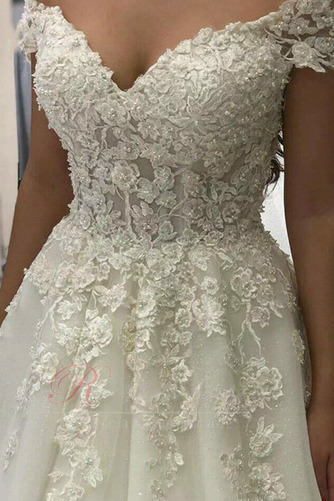 Robe de mariée Zip Printemps Formelle A-ligne Salle des fêtes Naturel taille - Page 3