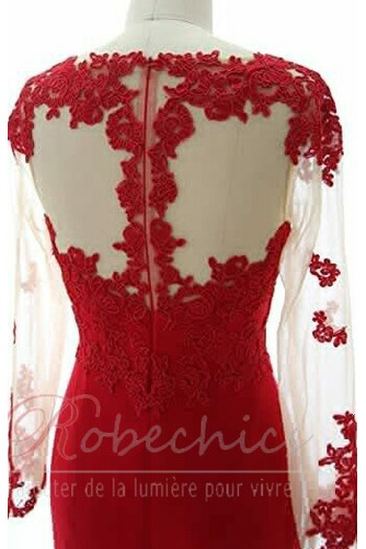 Robe de Soirée Manche Aérienne Manche Longue Formelle Glissière Appliques - Page 4