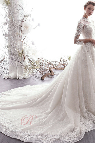 Robe de mariée Manche Longue Appliques Sablier Eglise Manche Aérienne - Page 5