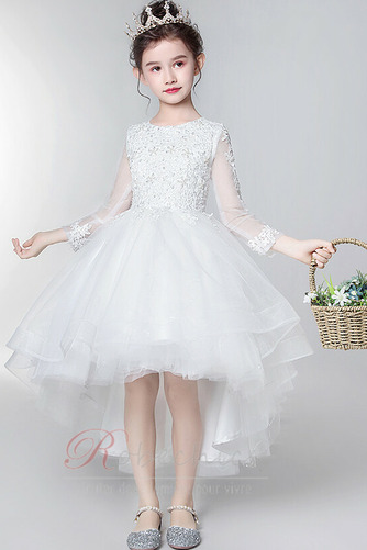 Robe Cortège Fille Avec Jacket Asymétrique Asymétrique Perle Manquant - Page 1