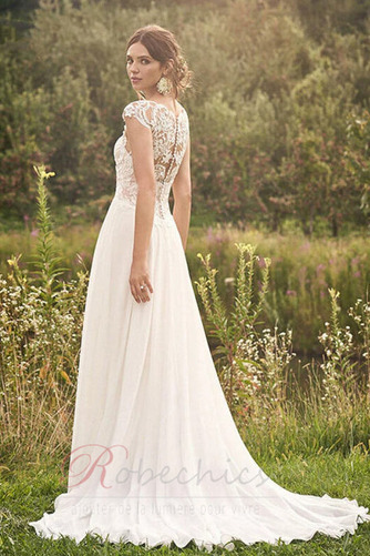Robe de mariée Dentelle Naturel taille Longueur ras du Sol Chiffon - Page 2