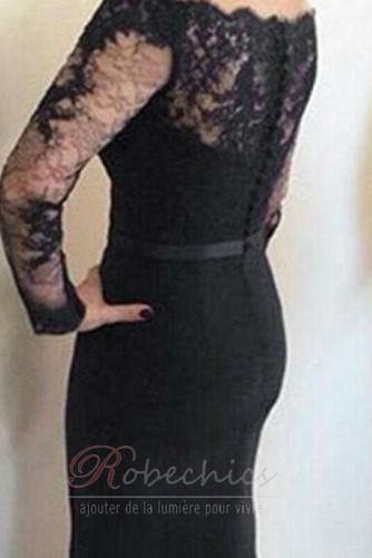 Robe Mère de Mariée Train de petit Au Drapée Manche Longue Couvert de Dentelle - Page 3