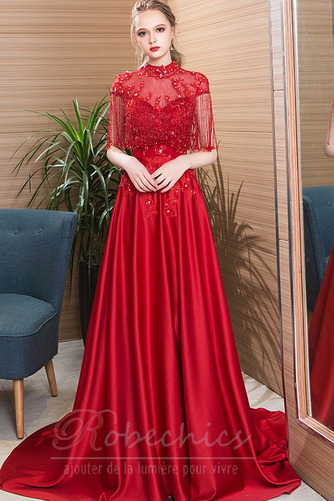 Robe de Soirée Manche Courte Longue Epurée Appliquer Naturel taille - Page 5