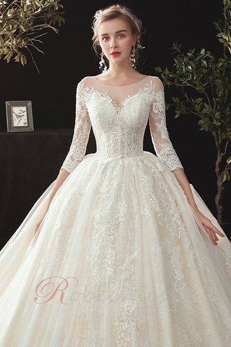 Robe de mariée Sage Naturel taille Lacet A-ligne Salle Perle - Page 5