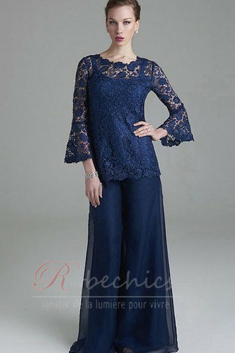 Robe de mère pantalon de costume 1/2 Manche Automne Col ras du Cou - Page 4