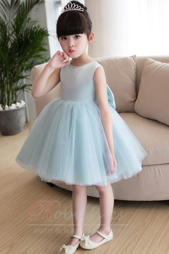 Robe Cortège Fille Zip Satin Printemps Nœud à Boucles Manquant - Page 3