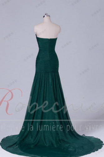 Robe de Soirée Jade Sans Manches Tube droit Glamour Chiffon Zip - Page 10