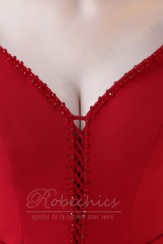 Robe de Soirée Norme Naturel taille Longue Satin Elégant Sans Manches - Page 5
