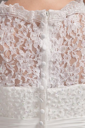 Robe de mariée Couvert de Dentelle Corsage Superposé Sans Manches - Page 8