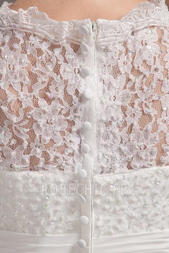 Robe de mariée Couvert de Dentelle Corsage Superposé Sans Manches - Page 8