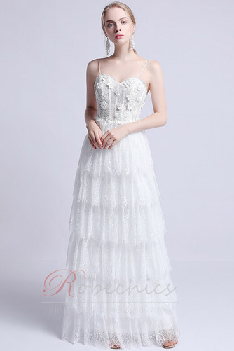 Robe de mariée Dos nu Multi Couche A-ligne Jardin Naturel taille - Page 1