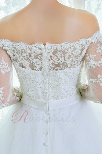 Robe de mariée Dos nu Appliques Classique A-ligne Couvert de Dentelle - Page 6