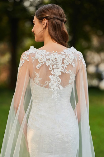 Robe de mariée Train de petit Avec châle Bretelles Spaghetti élancé - Page 6