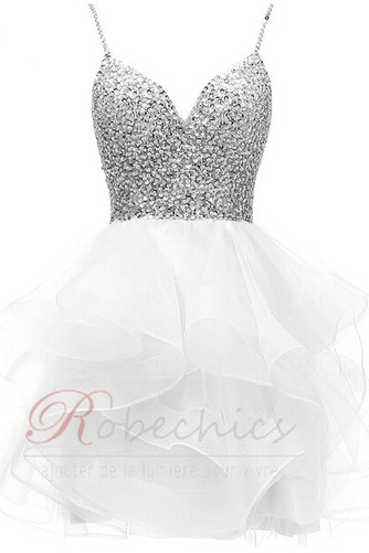 Robe de Cocktail Sans Manches Glamour Lacez vers le haut Naturel taille - Page 9