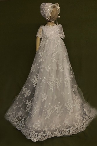 Robe de baptême Longue Automne Formelle Nœud à Boucles Princesse - Page 1