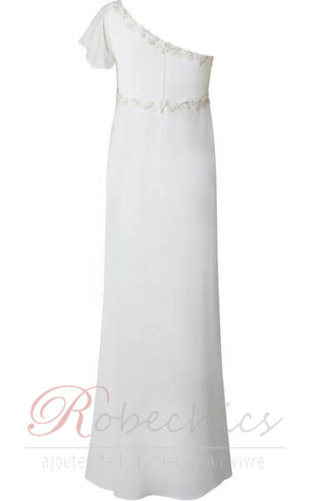 Robe de mariée Simple Grossesse Chiffon taille haut Manche Courte - Page 4