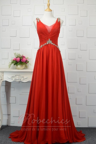 Robe de Soirée Naturel taille Chiffon Printemps Norme Lacez vers le haut - Page 7