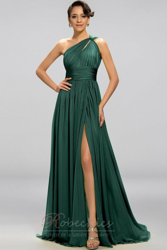Robe de Soirée Dos nu Chiffon Longueur Cheville Fourchure Frontale - Page 17