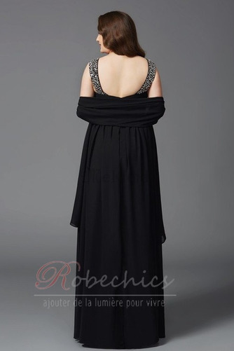 Robe de Bal Mousseline de soie Formelle Avec châle Fourreau Avec Bijoux - Page 2