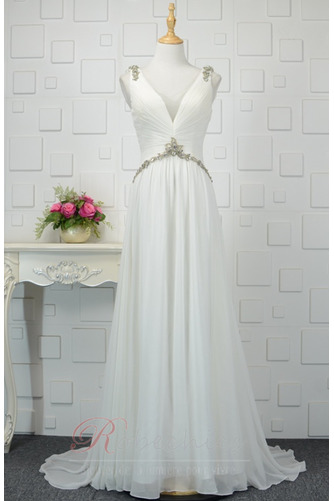 Robe de Soirée Naturel taille Chiffon Printemps Norme Lacez vers le haut - Page 5