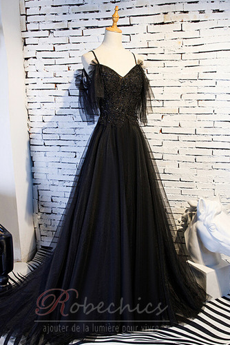 Robe de Soirée Perle Manche Lâche Manche Courte Norme Epurée Tulle - Page 8