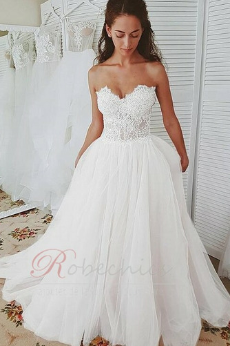 Robe de mariée Tulle Zip Couvert de Dentelle Naturel taille Romantique - Page 2