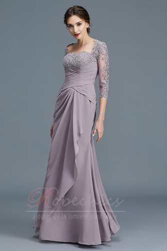 Robe Mère de Mariée Manche Aérienne Elégant a ligne Corsage plissé - Page 4
